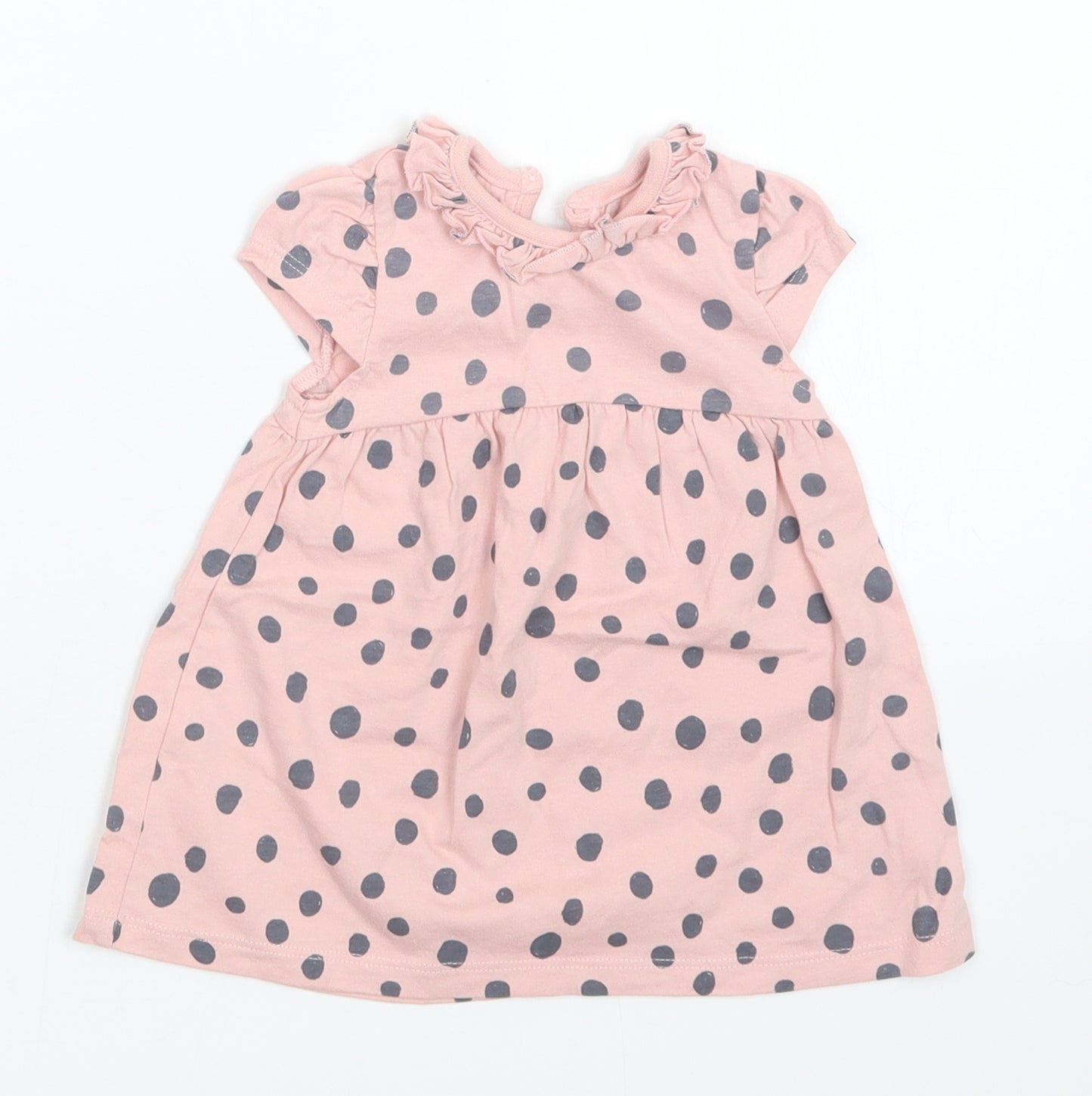 George Girls Pink Polka Dot  A-Line  Size 0-3 Months