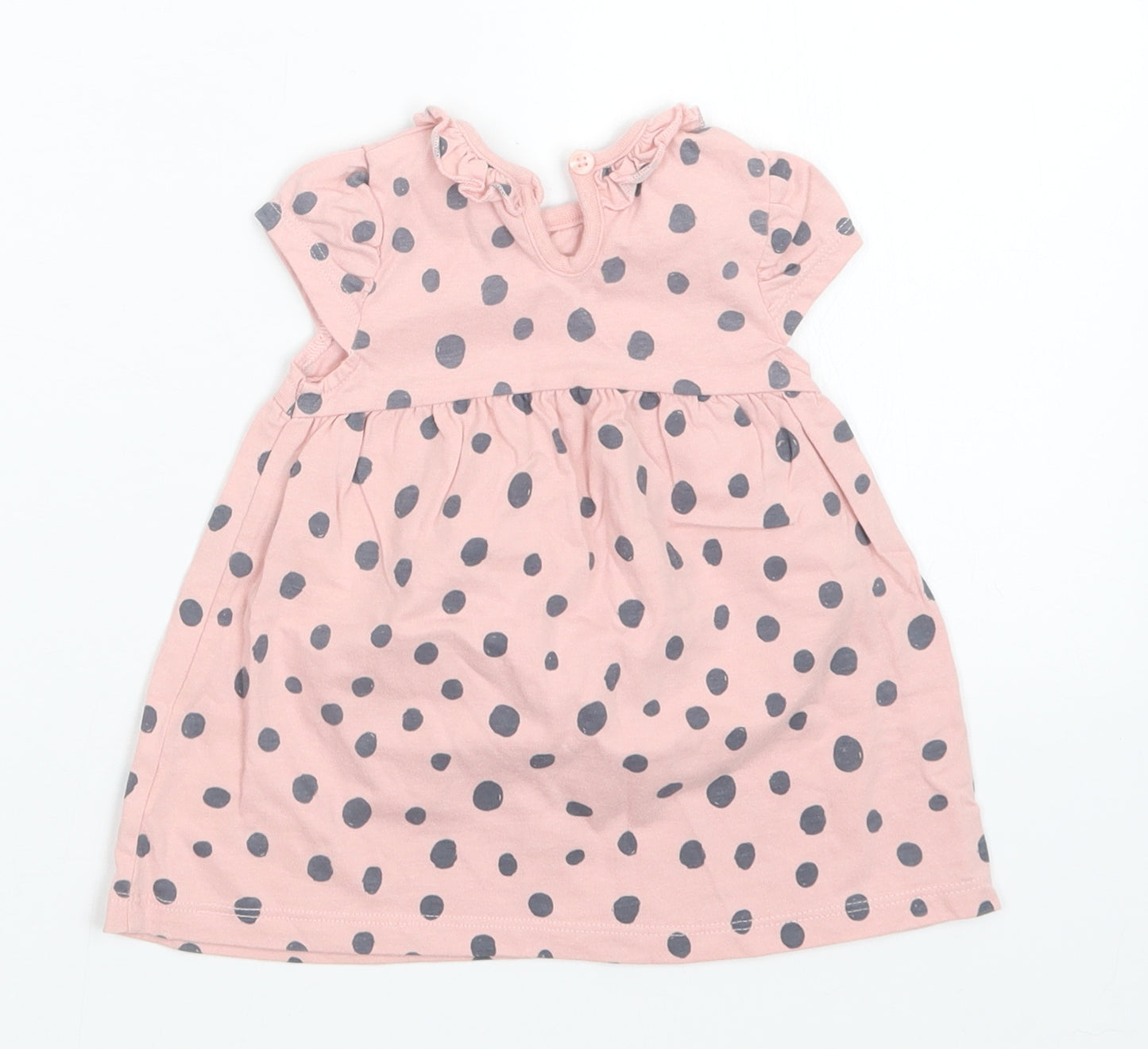 George Girls Pink Polka Dot  A-Line  Size 0-3 Months