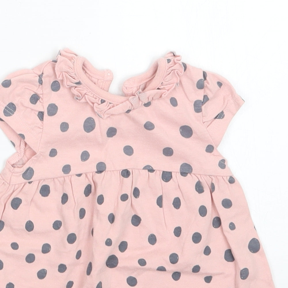 George Girls Pink Polka Dot  A-Line  Size 0-3 Months