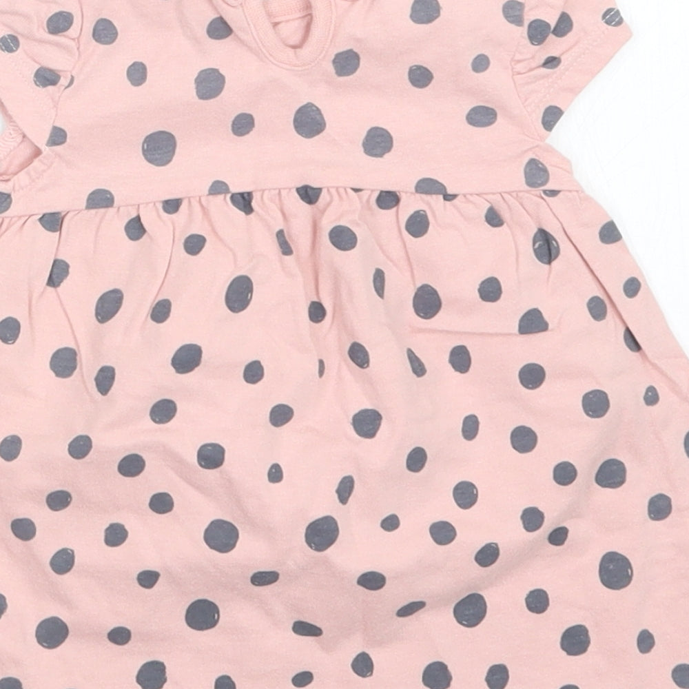 George Girls Pink Polka Dot  A-Line  Size 0-3 Months