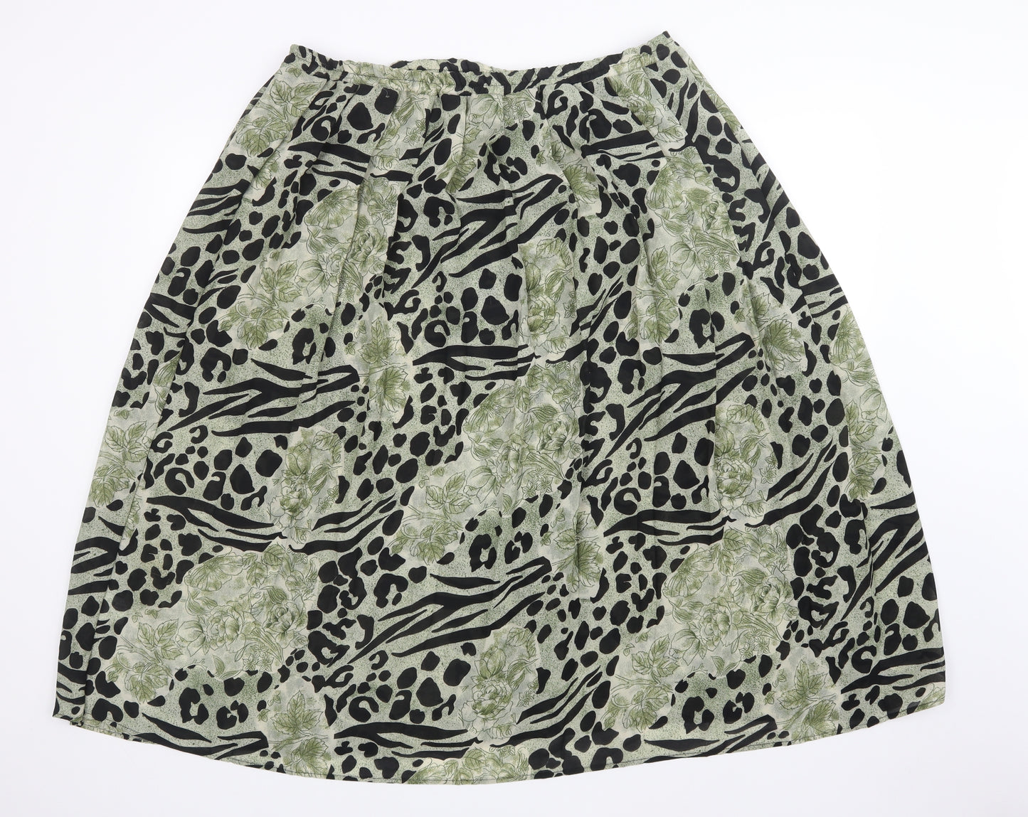 Profiles Womens Multicoloured Animal Print  A-Line Skirt Size 16