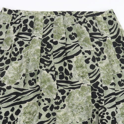 Profiles Womens Multicoloured Animal Print  A-Line Skirt Size 16