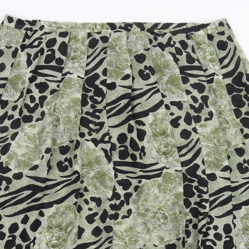 Profiles Womens Multicoloured Animal Print  A-Line Skirt Size 16