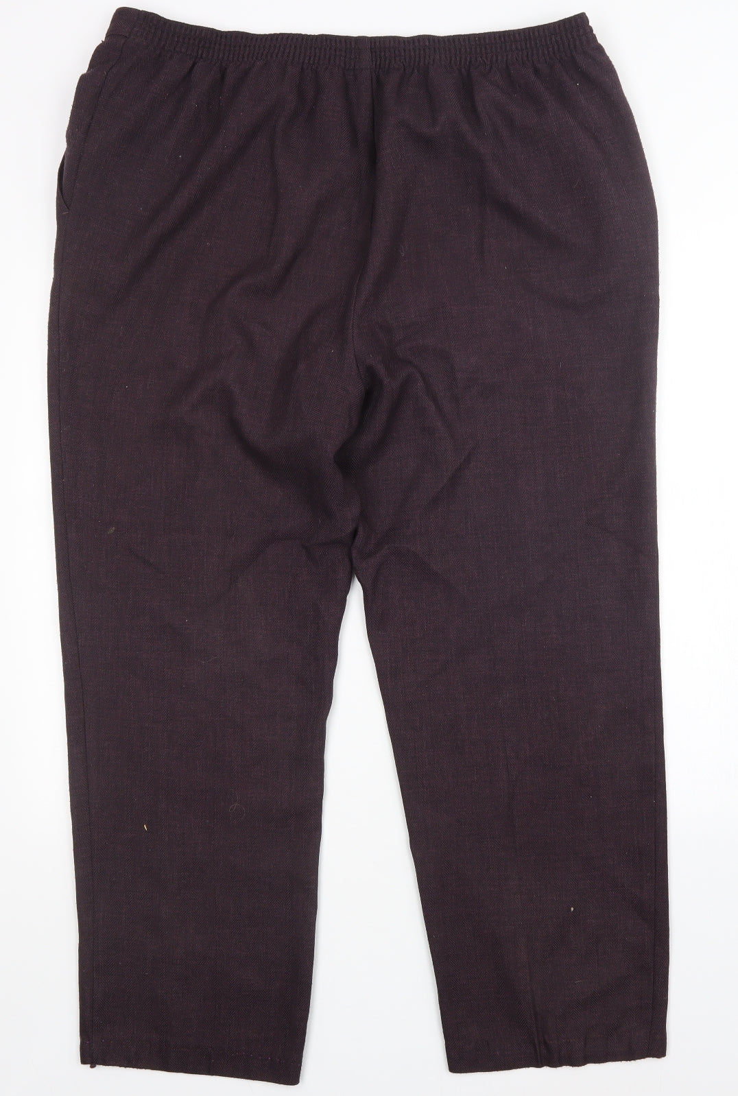 M&S Womens Purple   Trousers  Size 22 L29 in