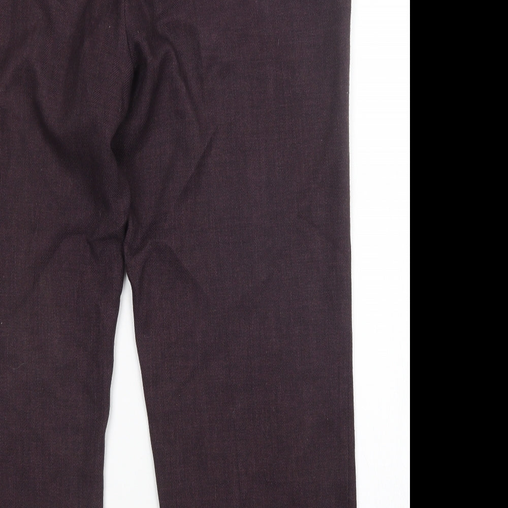 M&S Womens Purple   Trousers  Size 22 L29 in
