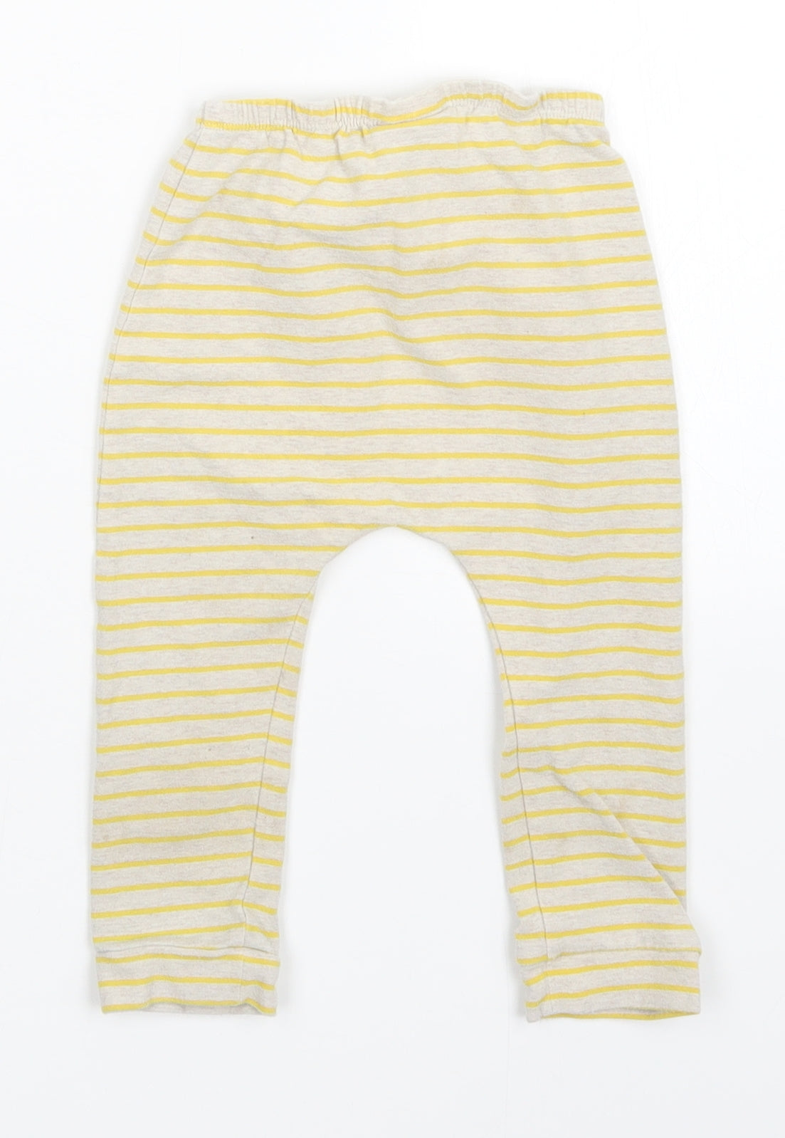 NEXT Girls Yellow Striped  Sweatpants Trousers Size 18-24 Months