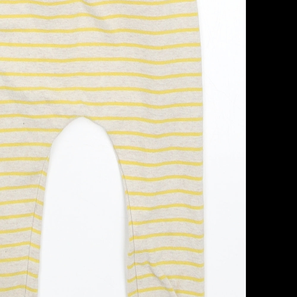 NEXT Girls Yellow Striped  Sweatpants Trousers Size 18-24 Months