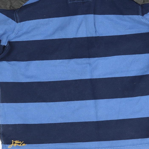 Joules Boys Blue Striped  Pullover Jumper Size 8 Years