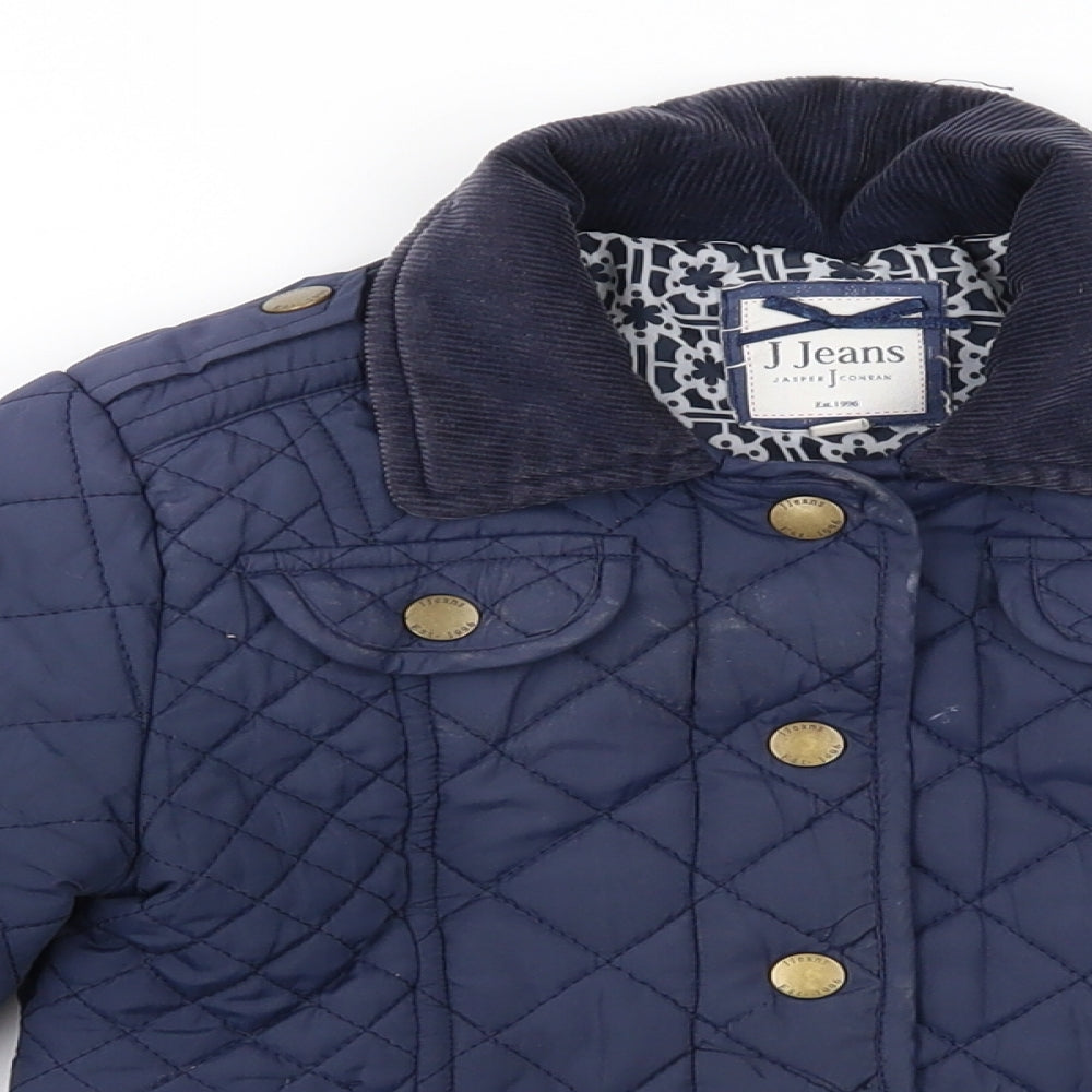 Debenhams Boys Blue   Quilted Coat Size 5-6 Years