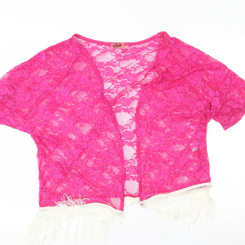 Capilo Womens Pink   Cardigan Jumper Size M