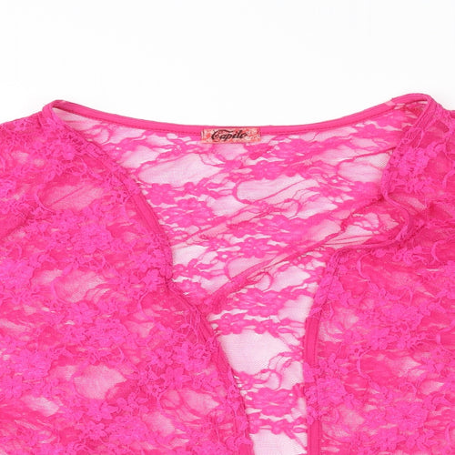 Capilo Womens Pink   Cardigan Jumper Size M