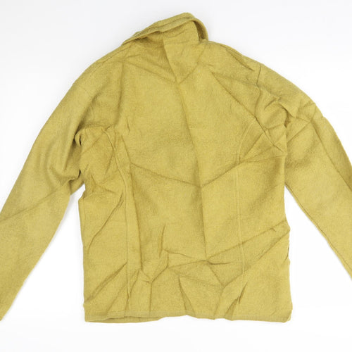 Lisa Womens Yellow   Full Zip Sweatshirt Size M