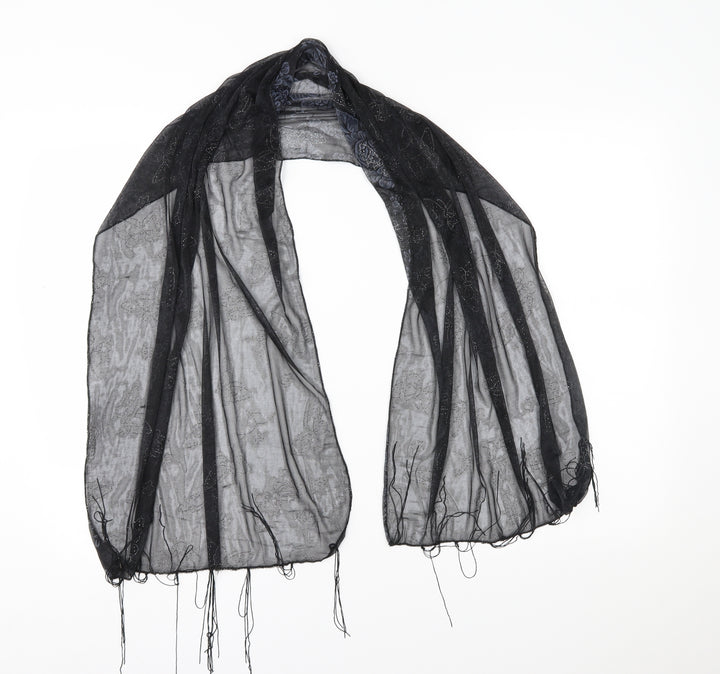 Preworn Womens Black    Scarf