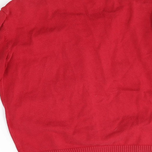 TU Girls Red   Cardigan Jumper Size 8 Years
