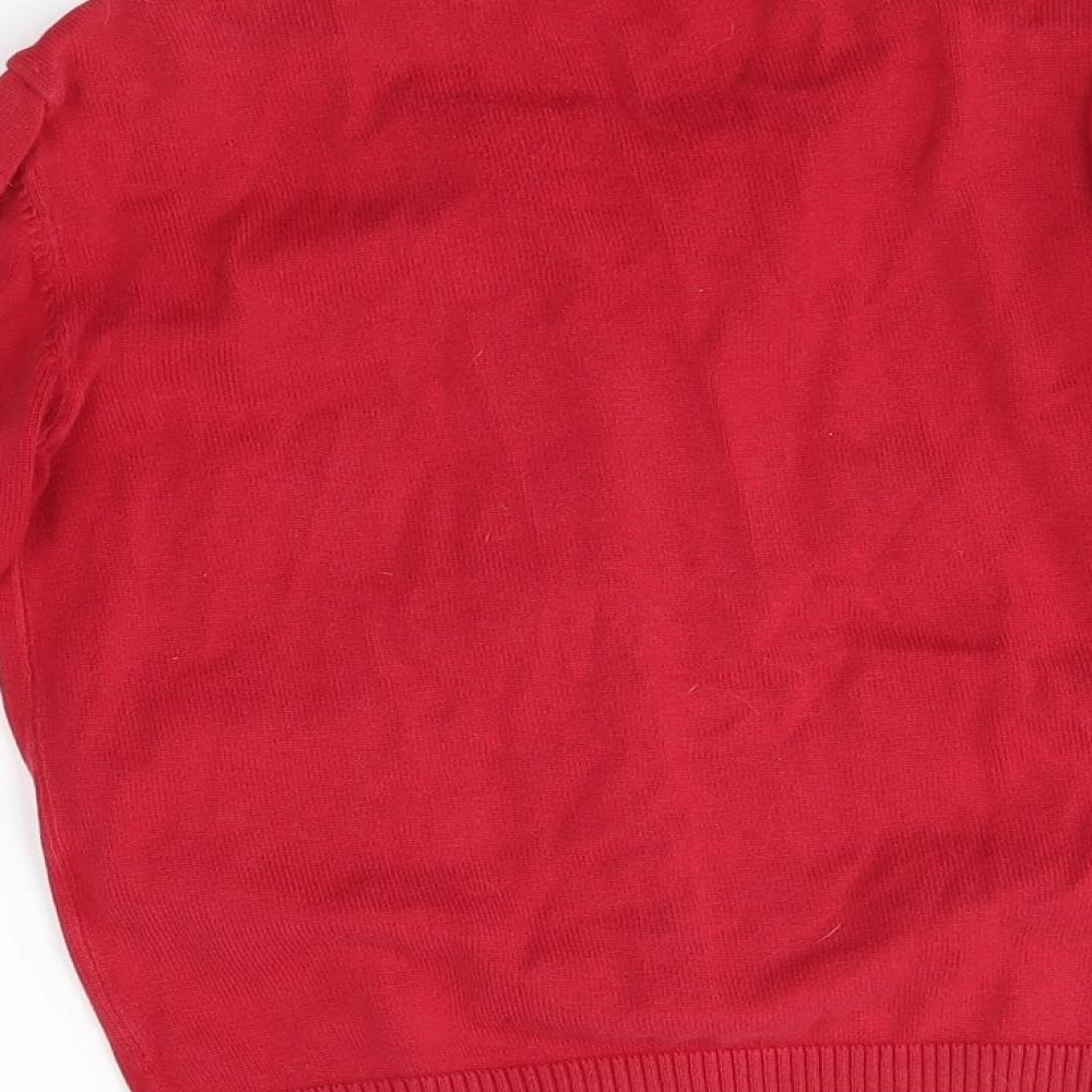 TU Girls Red   Cardigan Jumper Size 8 Years