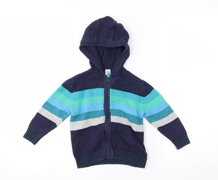 TU Baby Blue Striped  Jacket  Size 12-18 Months