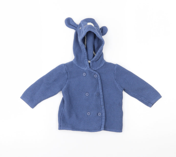 Mothercare Baby Blue Cardigan Jumper Size 0-3 Months