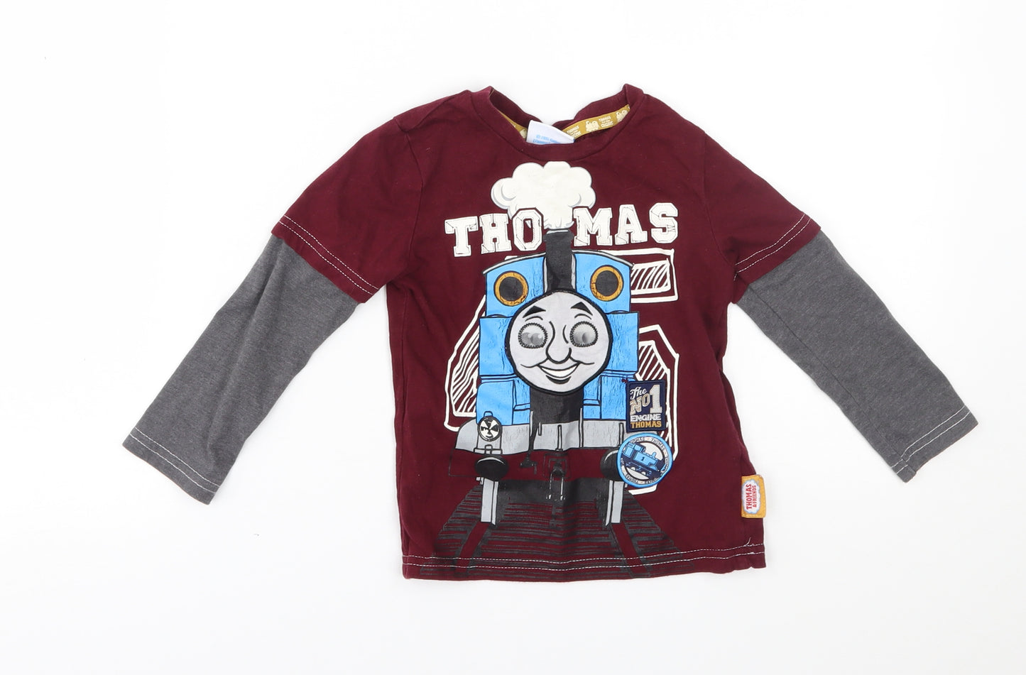TU Baby Red   Basic T-Shirt Size 12-18 Months  - thomas the tank engine