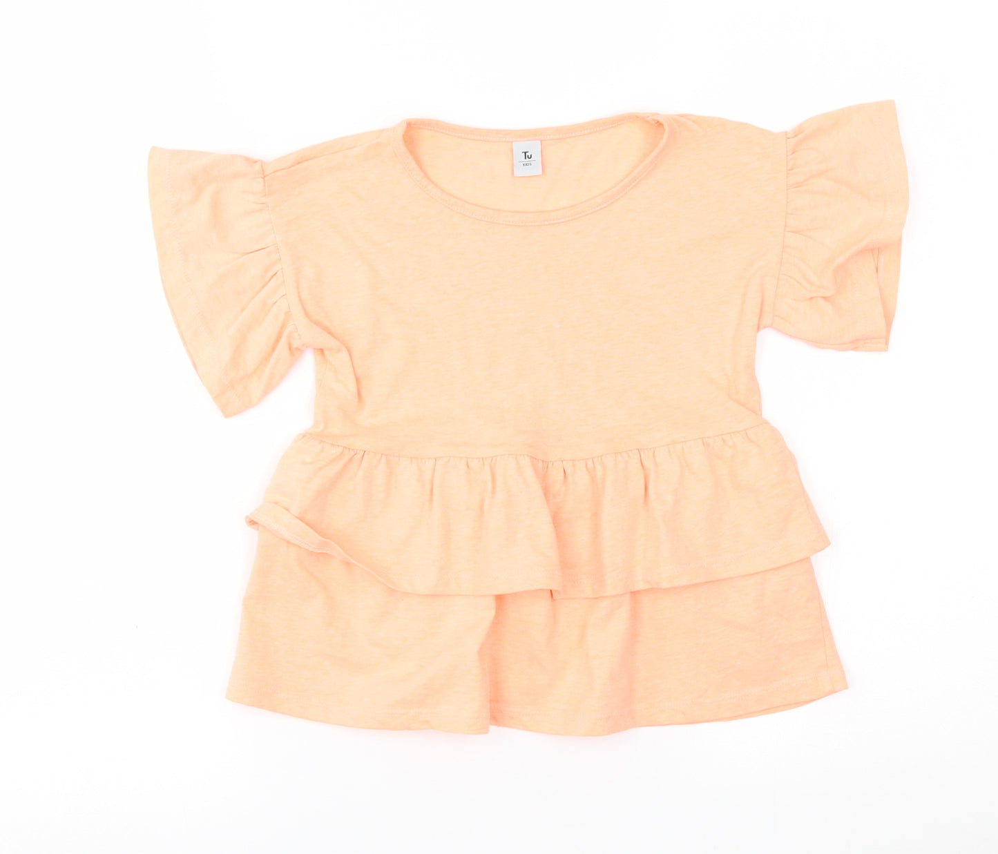 TU Girls Orange   Basic Blouse Size 6 Years