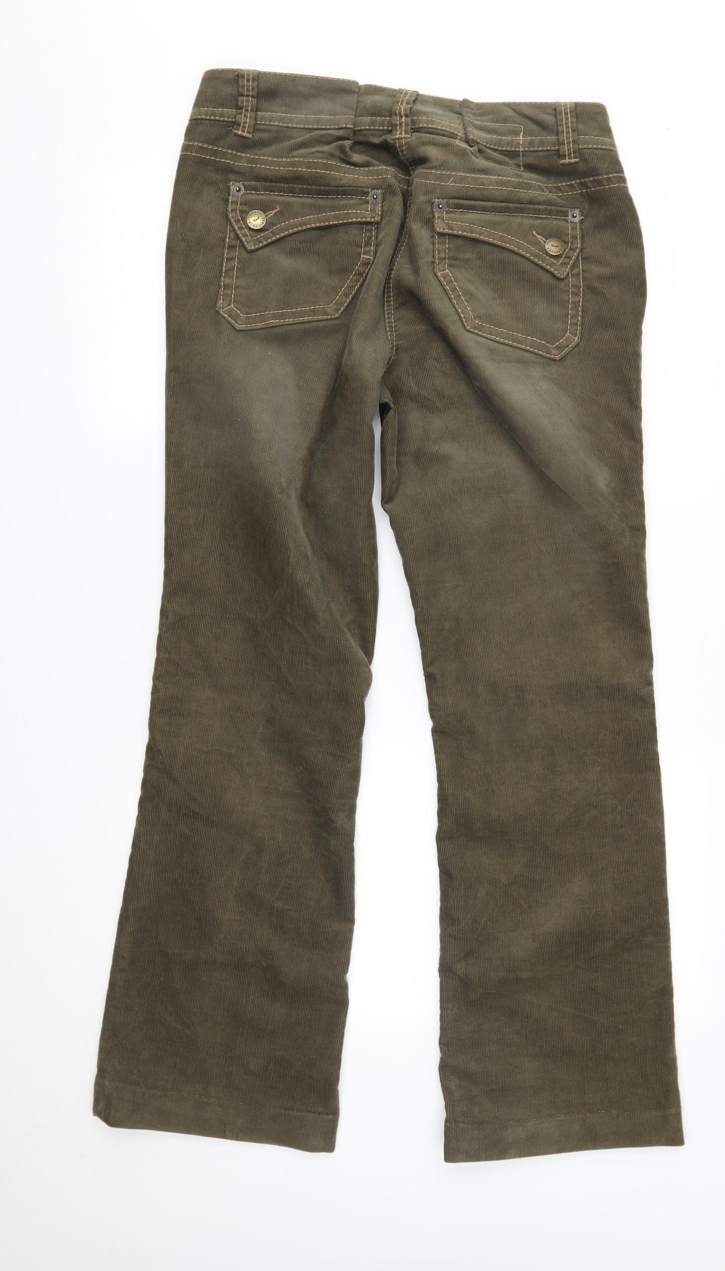 NEXT Womens Green  Corduroy Bootcut Jeans Size 14 L30 in