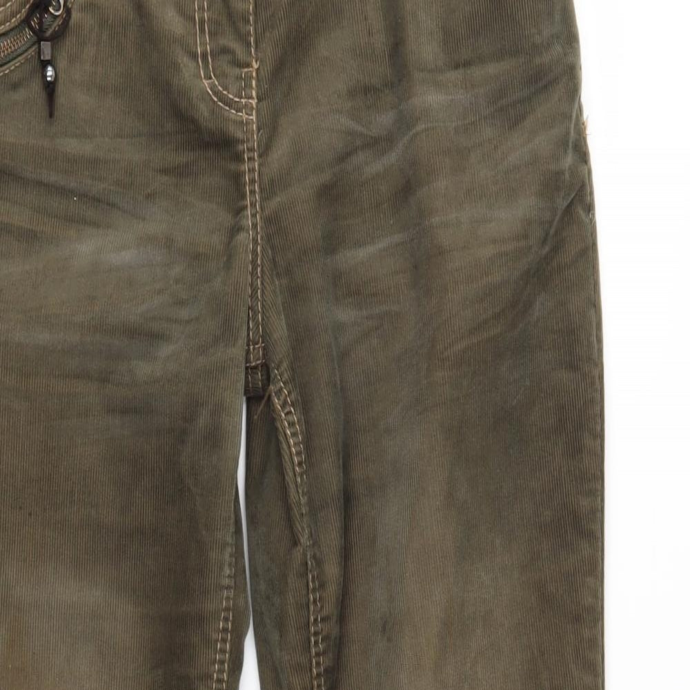 NEXT Womens Green  Corduroy Bootcut Jeans Size 14 L30 in