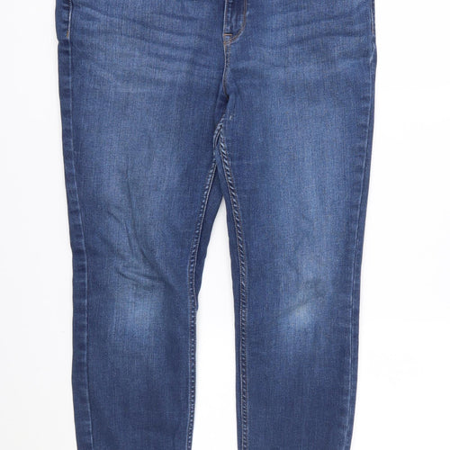 M&S Womens Blue   Skinny Jeans Size 14 L26 in