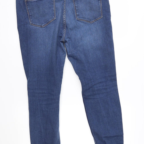 M&S Womens Blue   Skinny Jeans Size 14 L26 in