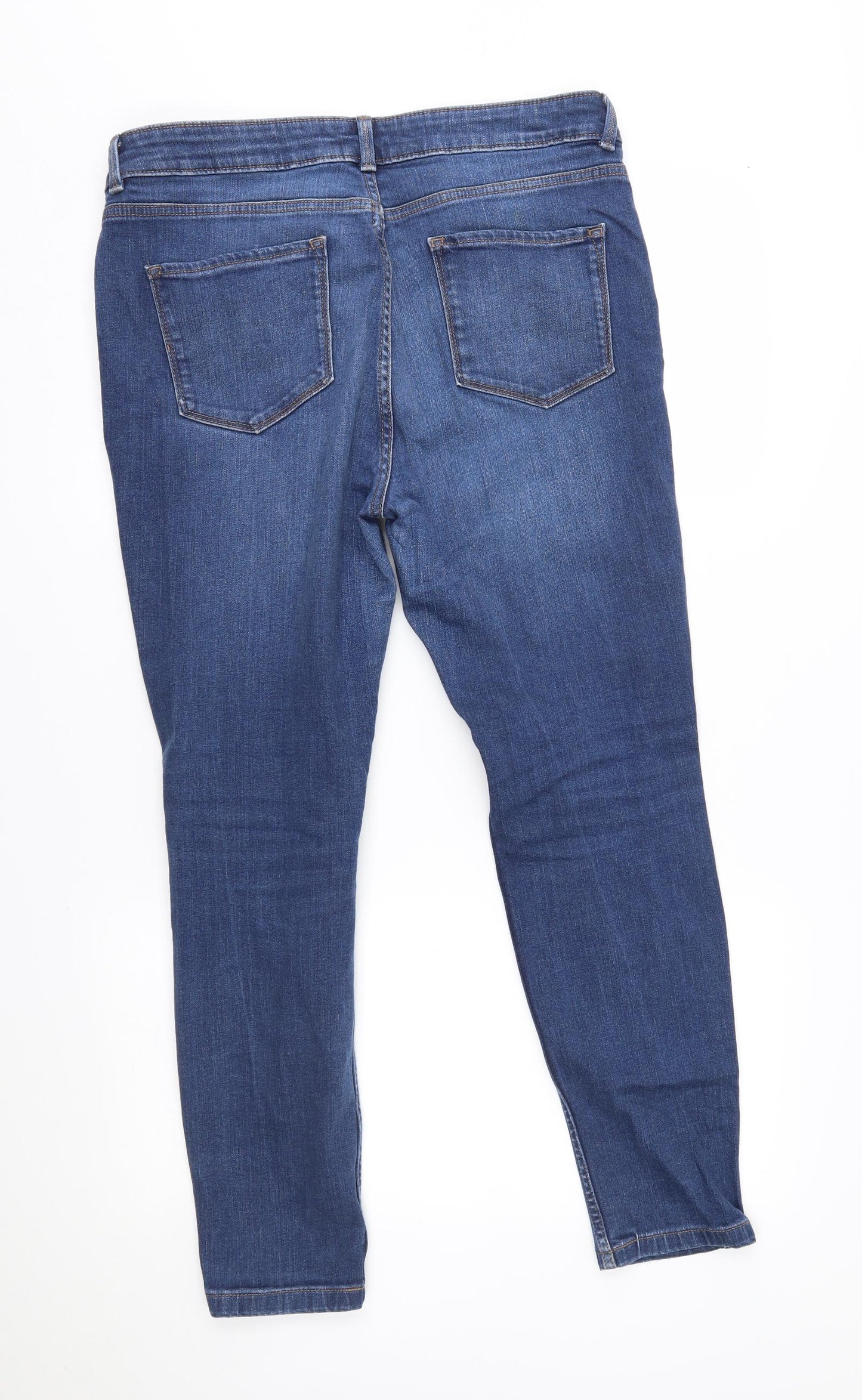 M&S Womens Blue   Skinny Jeans Size 14 L26 in