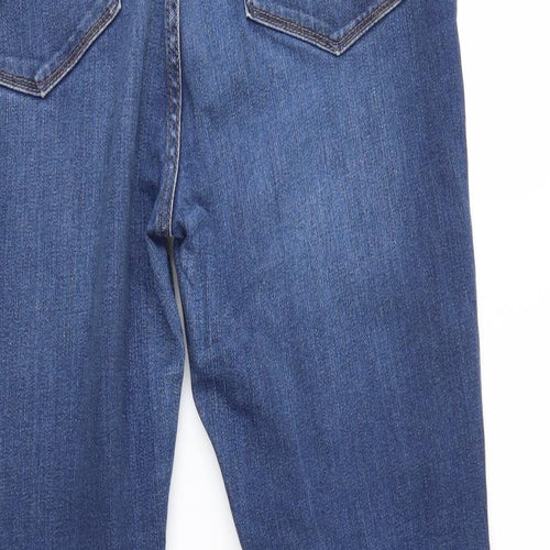M&S Womens Blue   Skinny Jeans Size 14 L26 in
