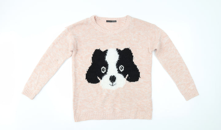 Atmosphere Womens Pink   Pullover Jumper Size 10  - puppy