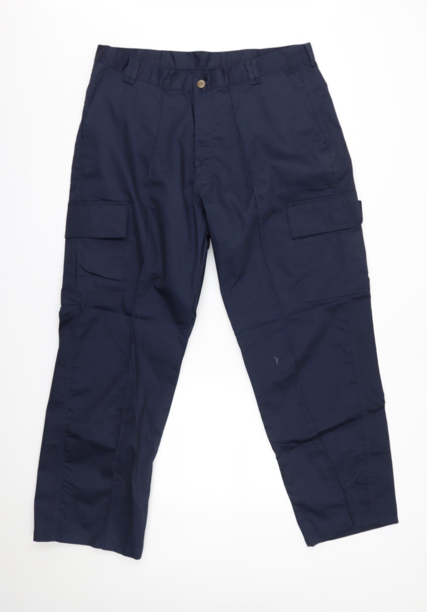 Uneek Mens Blue   Cargo Trousers Size 38 L30 in