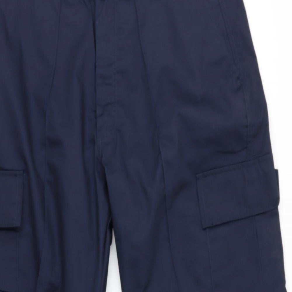 Uneek Mens Blue   Cargo Trousers Size 38 L30 in