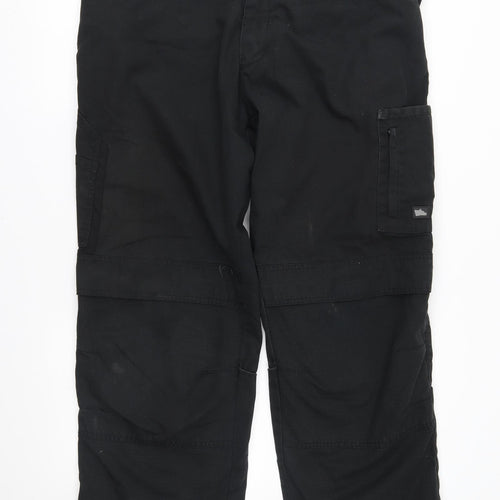 Hyena workwear Mens Black   Cargo Trousers Size 38 L32 in