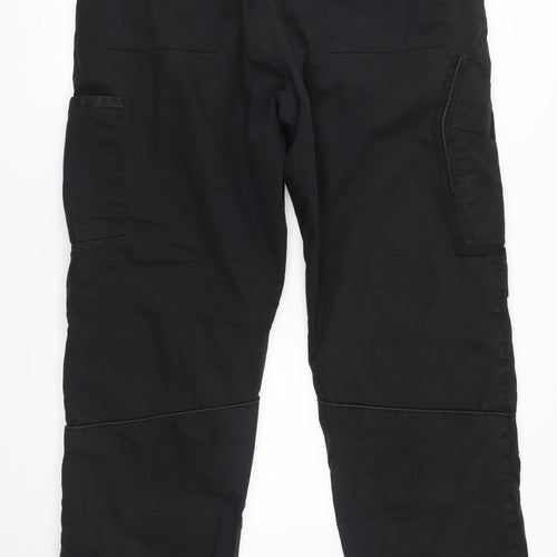 Hyena workwear Mens Black   Cargo Trousers Size 38 L32 in