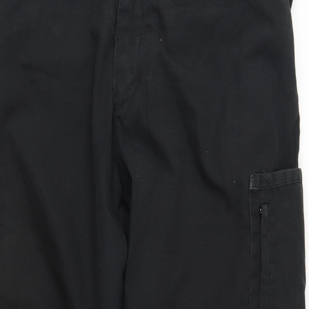 Hyena workwear Mens Black   Cargo Trousers Size 38 L32 in