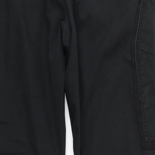 Hyena workwear Mens Black   Cargo Trousers Size 38 L32 in