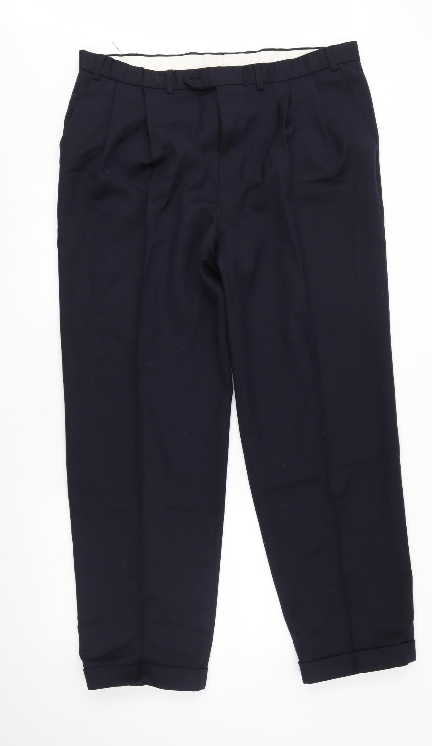 M&S Mens Blue    Suit Trousers Size 40 L31 in