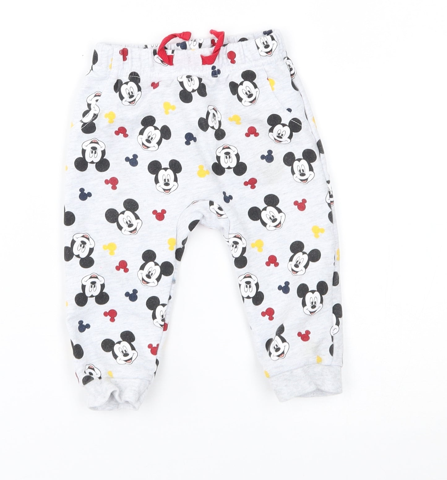 Primark Baby Grey   Jogger Trousers Size 6-9 Months  - disney