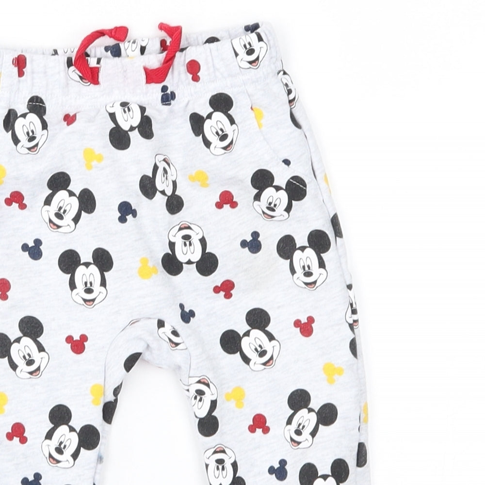 Primark Baby Grey   Jogger Trousers Size 6-9 Months  - disney