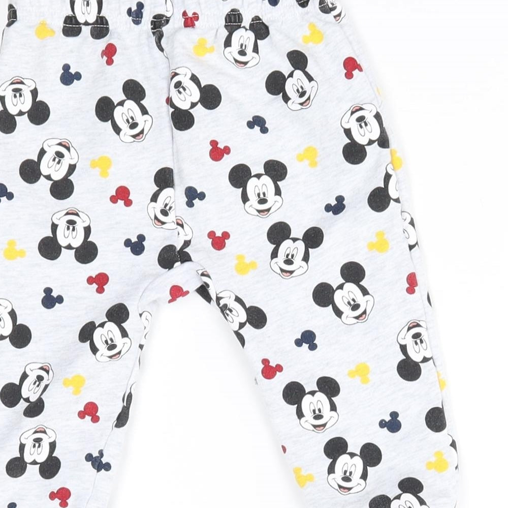 Primark Baby Grey   Jogger Trousers Size 6-9 Months  - disney