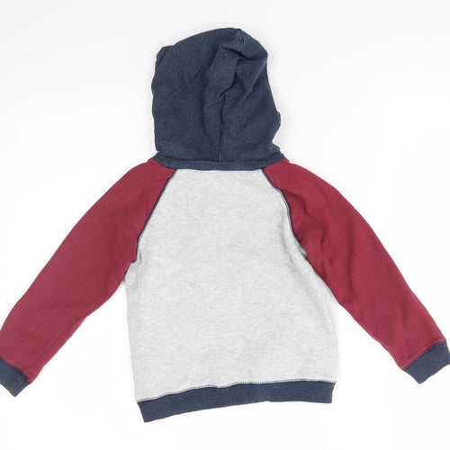 Little Me Boys Red   Pullover Hoodie Size 4 Years  - dog with glasses