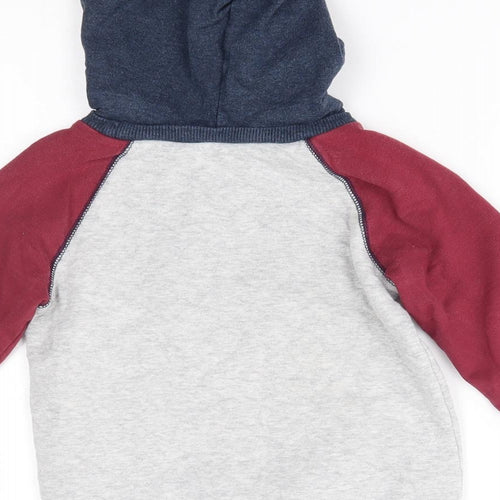 Little Me Boys Red   Pullover Hoodie Size 4 Years  - dog with glasses