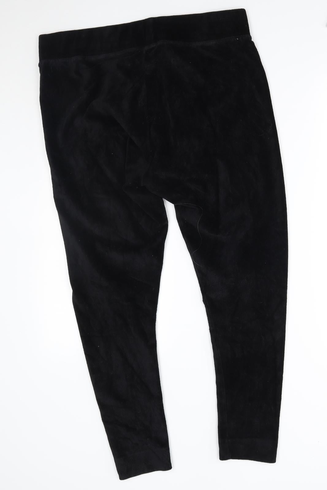 M&S Womens Black   Jogger Leggings Size 18 L27 in