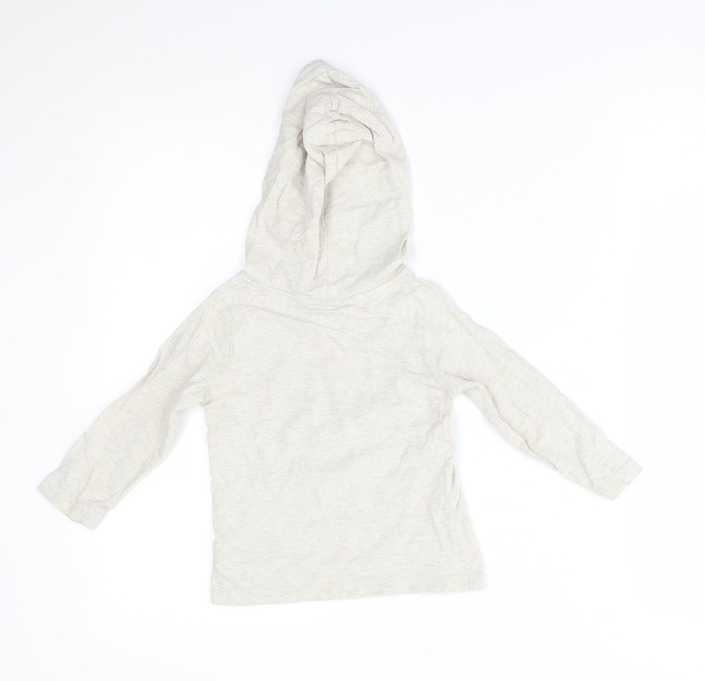 Gap Boys Grey   Pullover Hoodie Size 2 Years  - pug with reindeer antlers