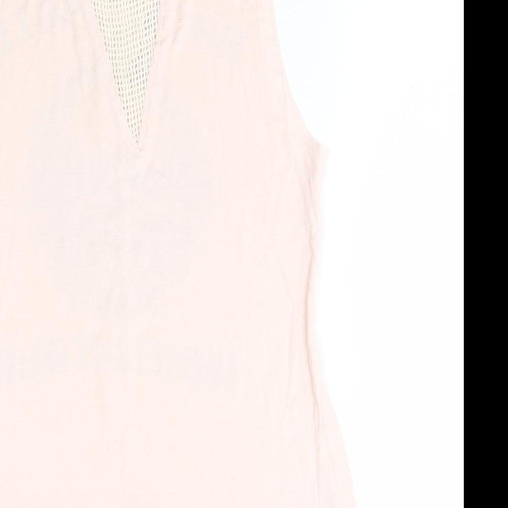 messy bun Womens Pink   Basic Tank Size S  - rock n roll world tour