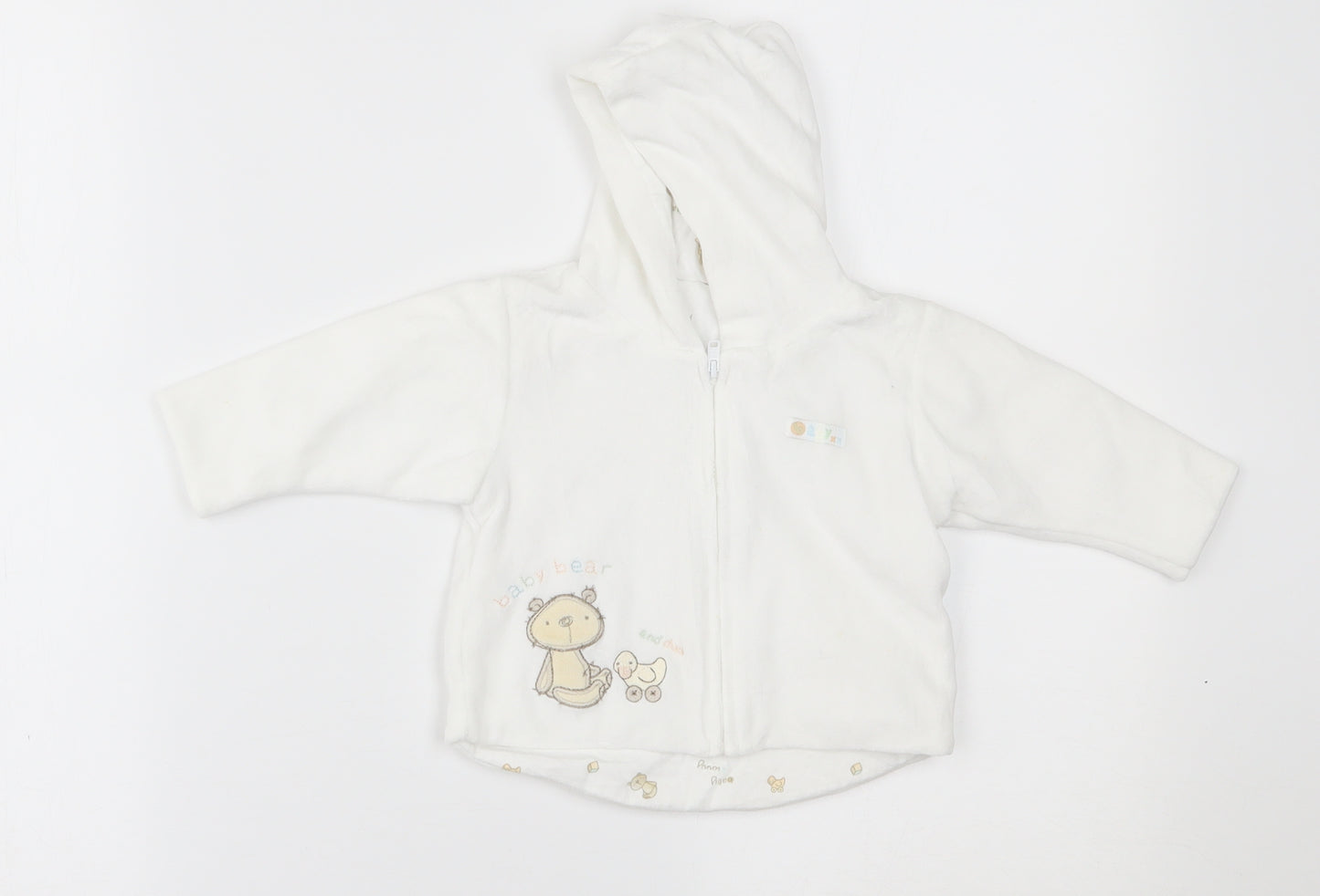 Mothercare Baby White   Pullover Jumper Size 0-3 Months