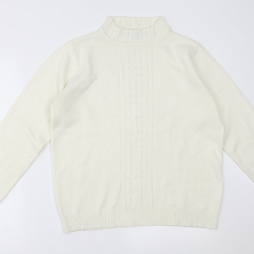 EWM Womens White   Pullover Jumper Size M
