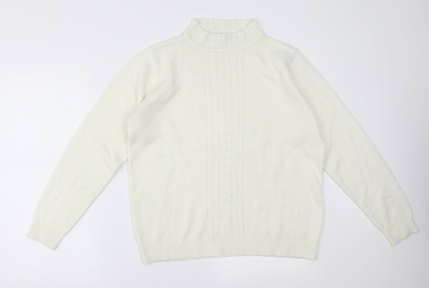 EWM Womens White   Pullover Jumper Size M