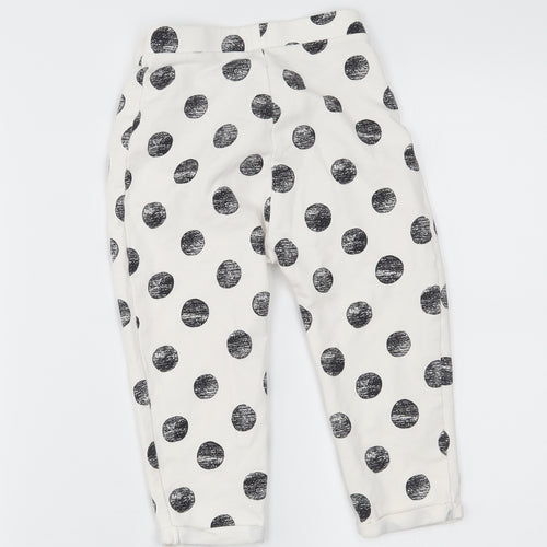 Nutmeg Girls White    Pyjama Pants Size 2-3 Years
