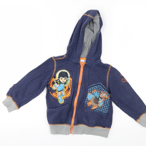 disney store Boys Blue   Full Zip Hoodie Size 3 Years
